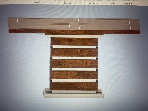 Modélisation d'une table à manger